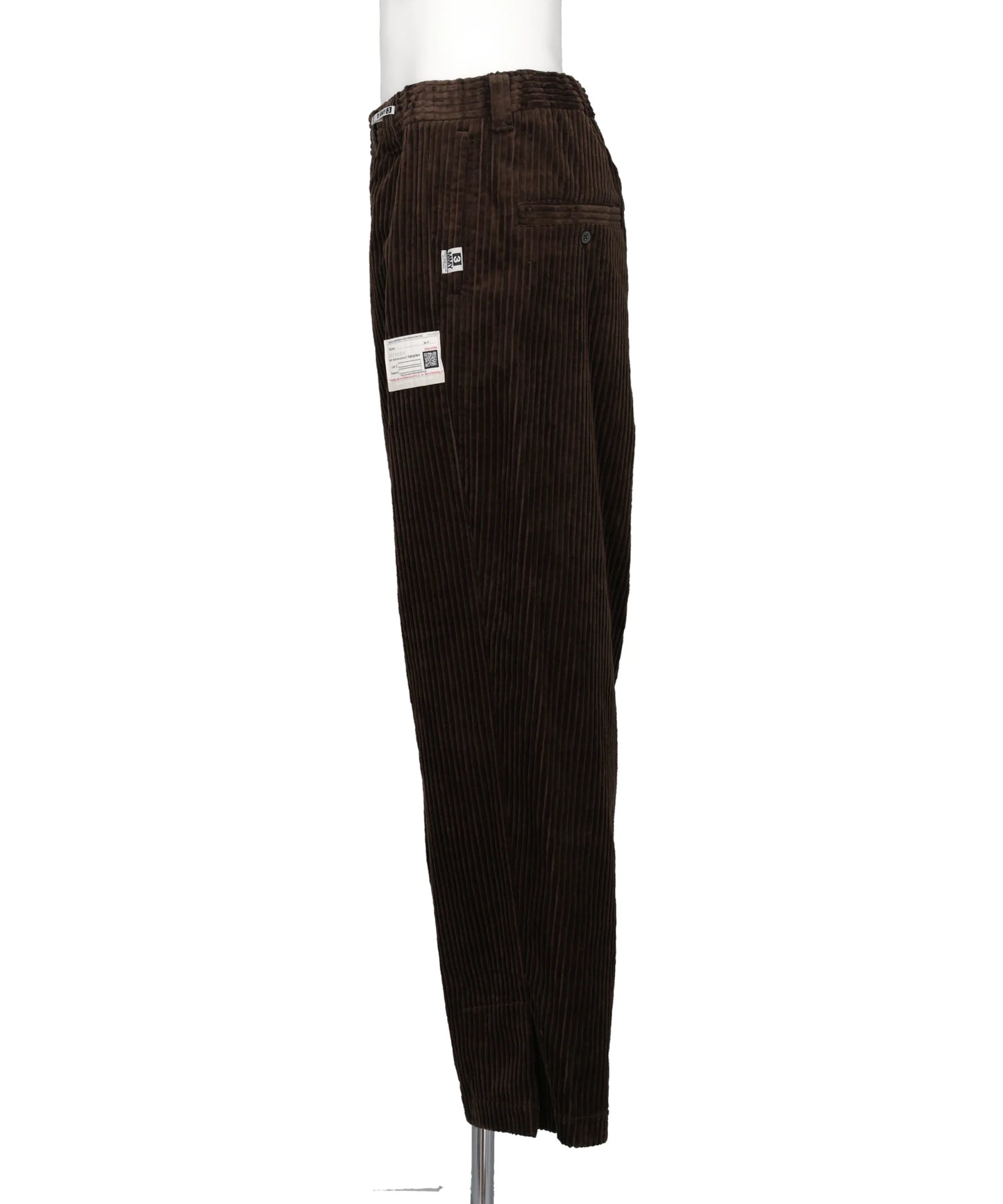 FOLDED CORDUROY SLACKS