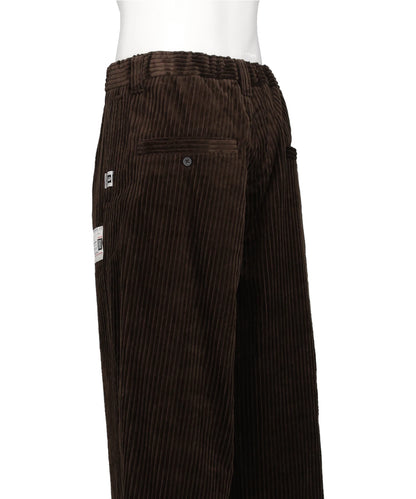 FOLDED CORDUROY SLACKS