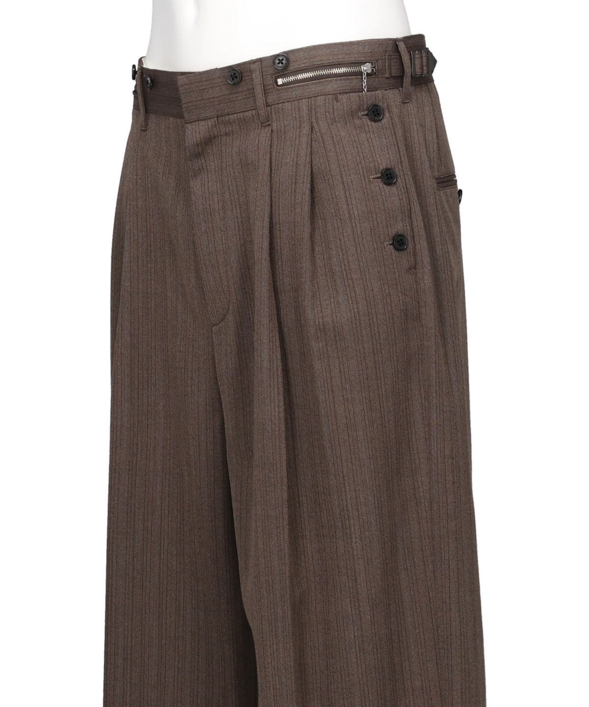 "BILLY" STRIPE SAILOR SUPER WIDE SLACKS