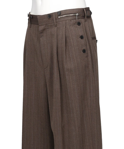 "BILLY" STRIPE SAILOR SUPER WIDE SLACKS