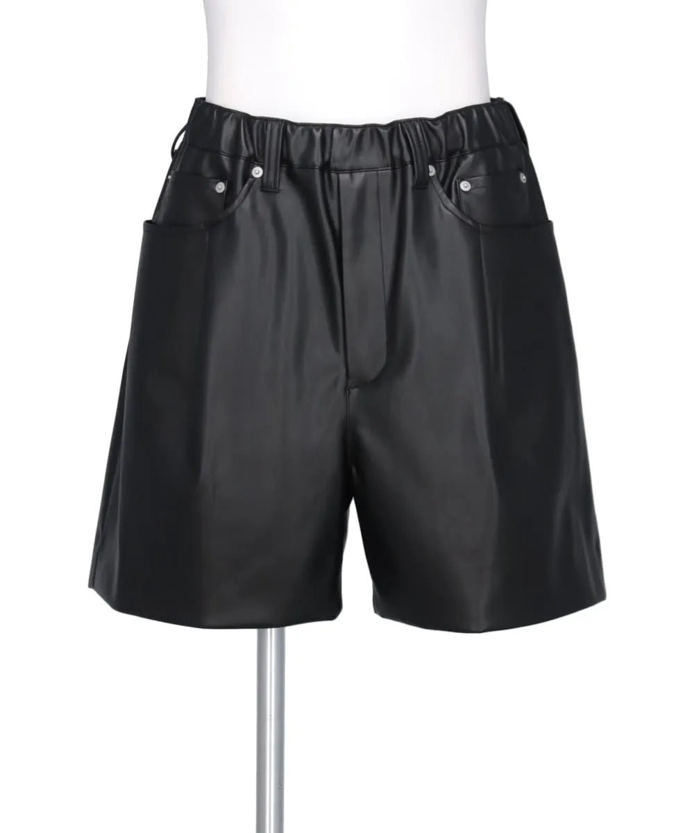 FAKE LEATHER SHORTS