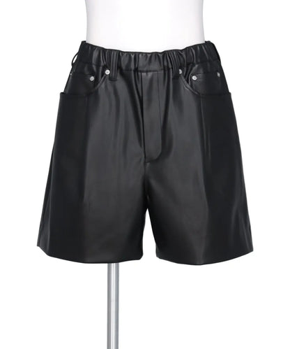 FAKE LEATHER SHORTS