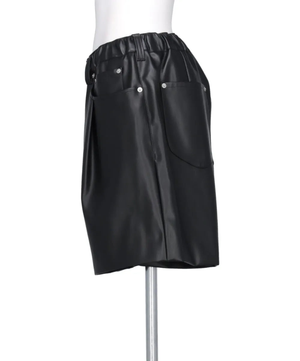 FAKE LEATHER SHORTS