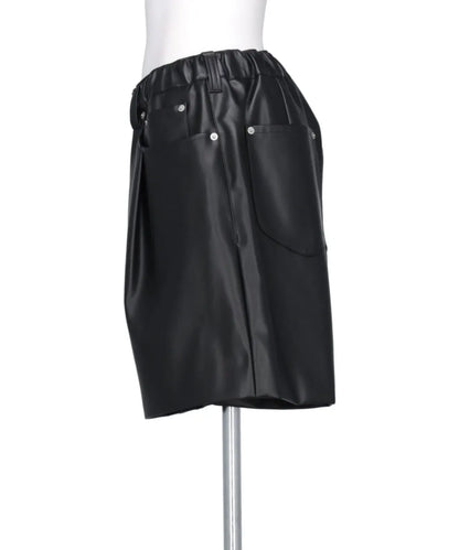 FAKE LEATHER SHORTS