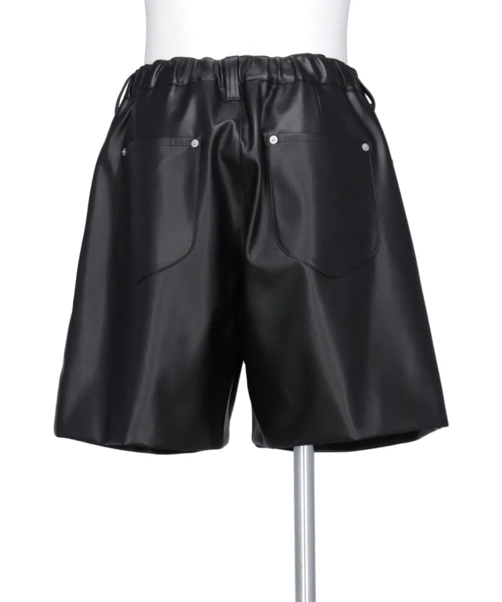FAKE LEATHER SHORTS