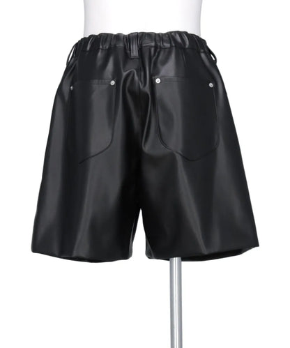 FAKE LEATHER SHORTS