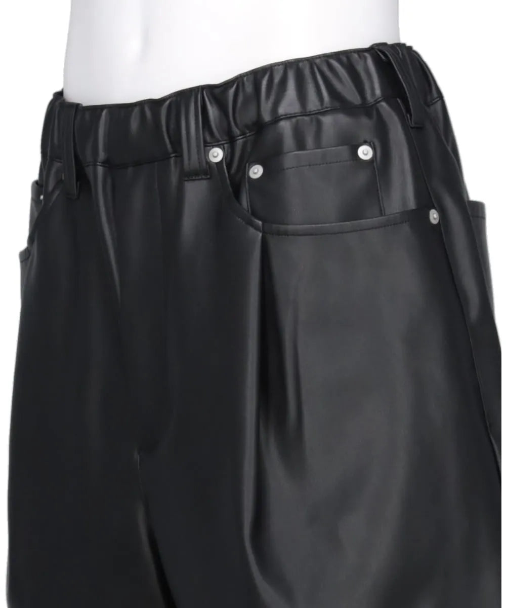FAKE LEATHER SHORTS