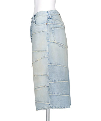 SWITCHING DENIM WIDE BERMUDA PANTS FULL COUNT ・E~ KAMIYA