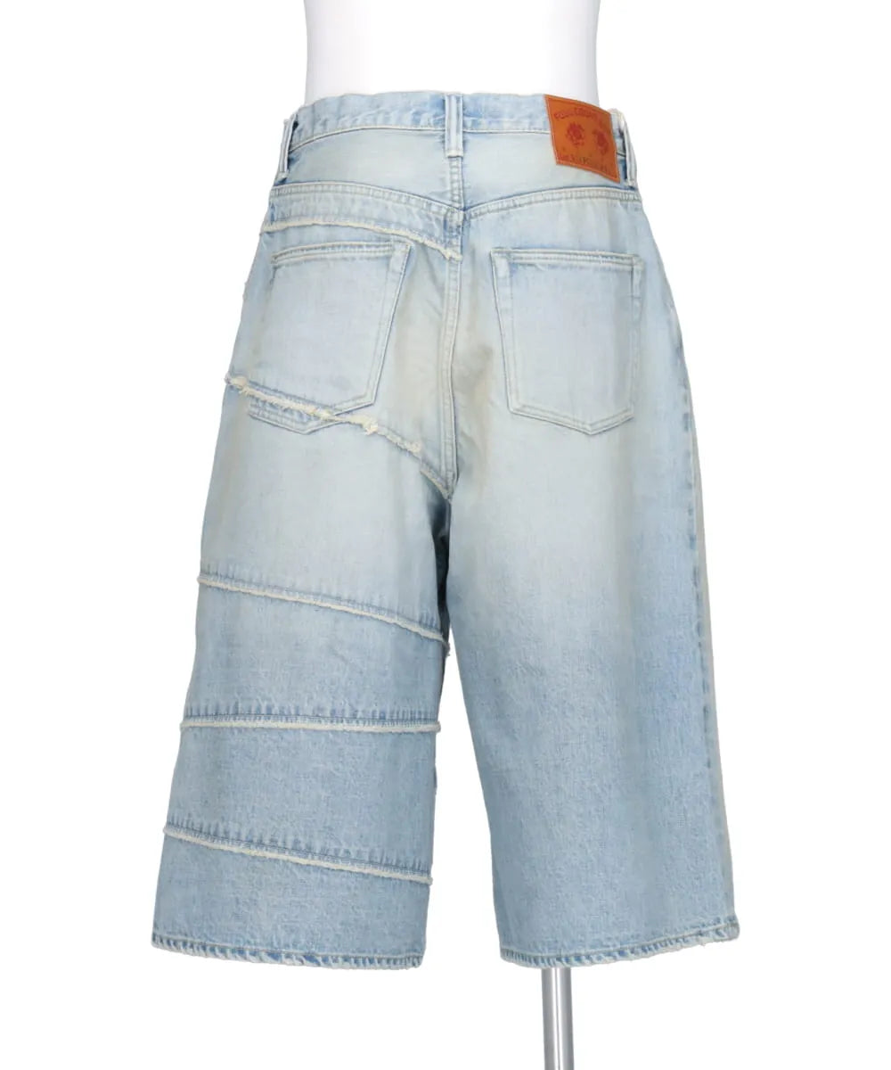 SWITCHING DENIM WIDE BERMUDA PANTS FULL COUNT ・E~ KAMIYA
