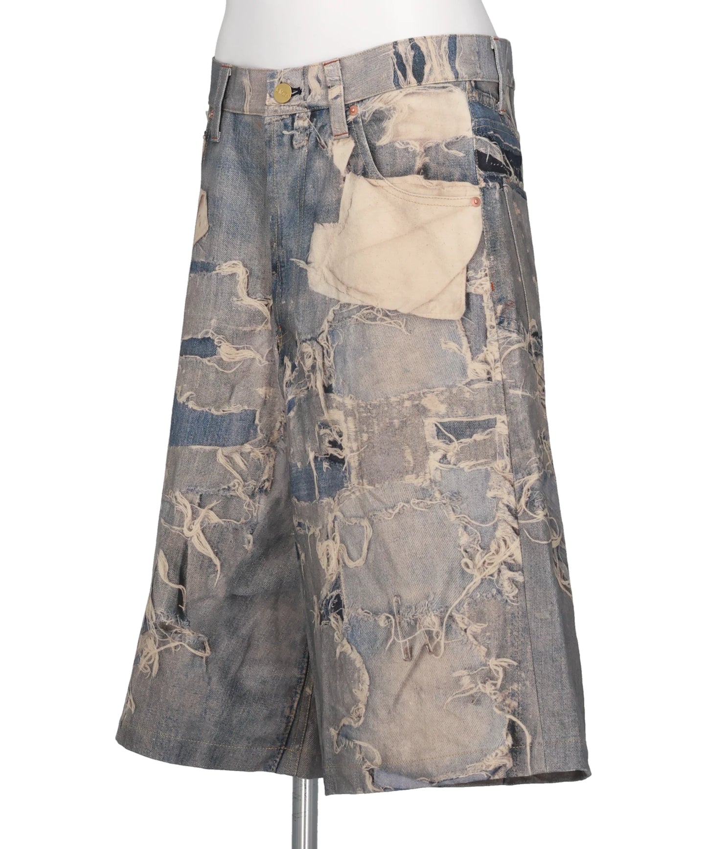 TROMPE-L'OEIL PRINT BERMUDA SHORTS