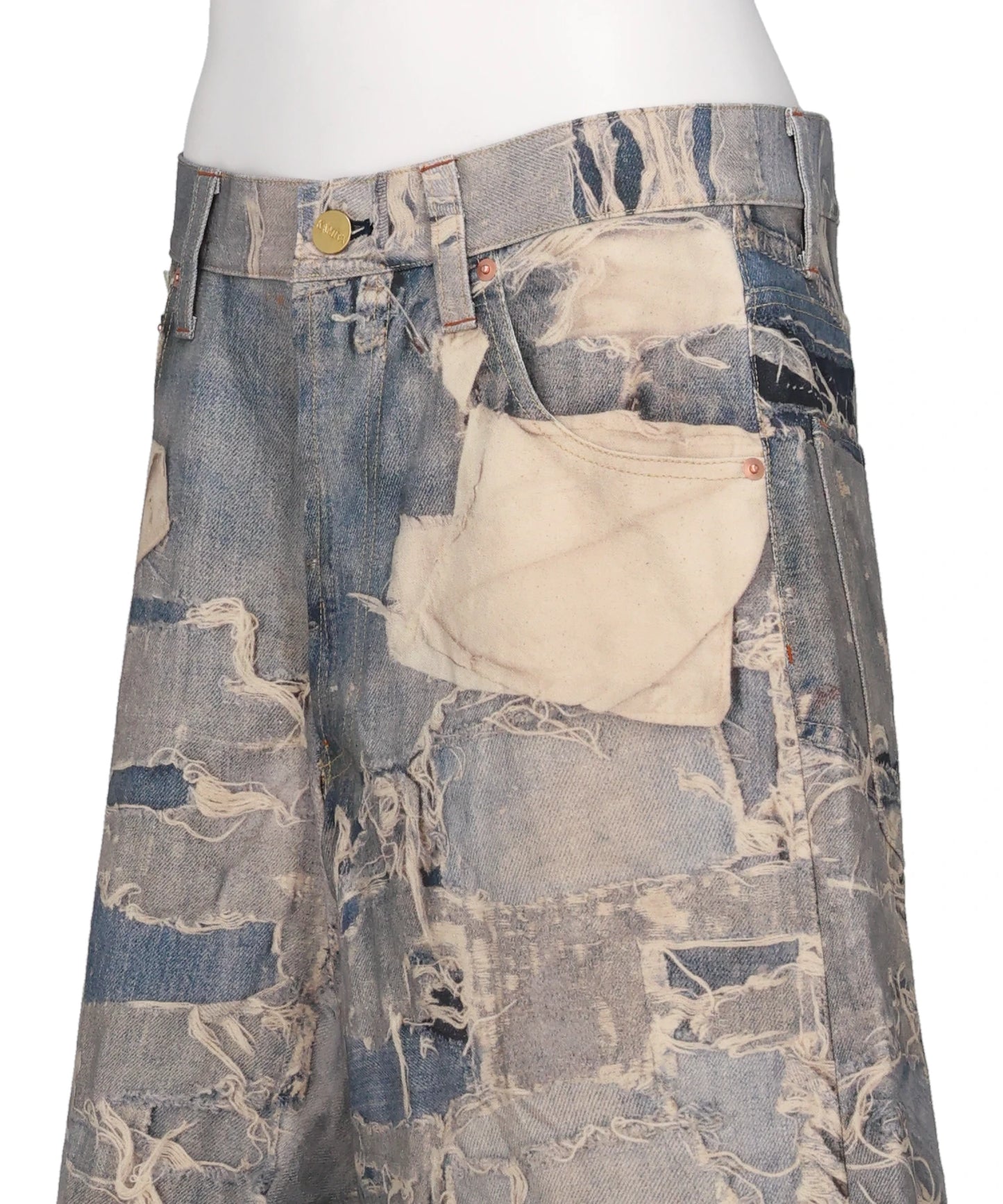 TROMPE-L'OEIL PRINT BERMUDA SHORTS