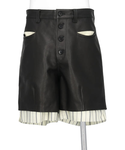 MASU(エムエーエスユー) 2026SS LEATHER SHORTS M26U6PS002