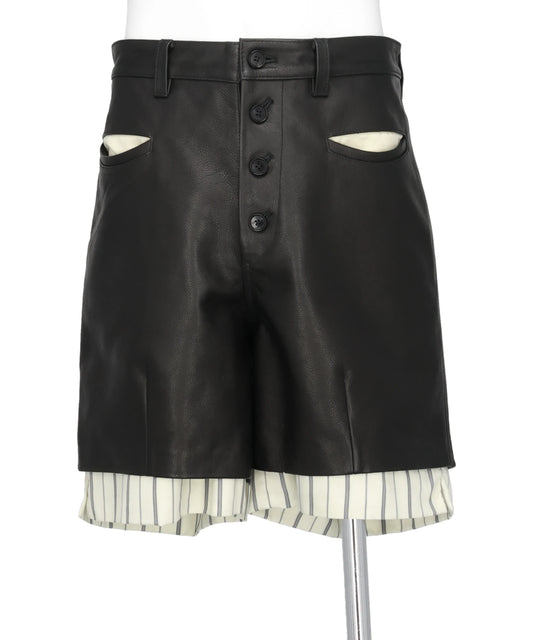 MASU(エムエーエスユー) 2026SS LEATHER SHORTS M26U6PS002