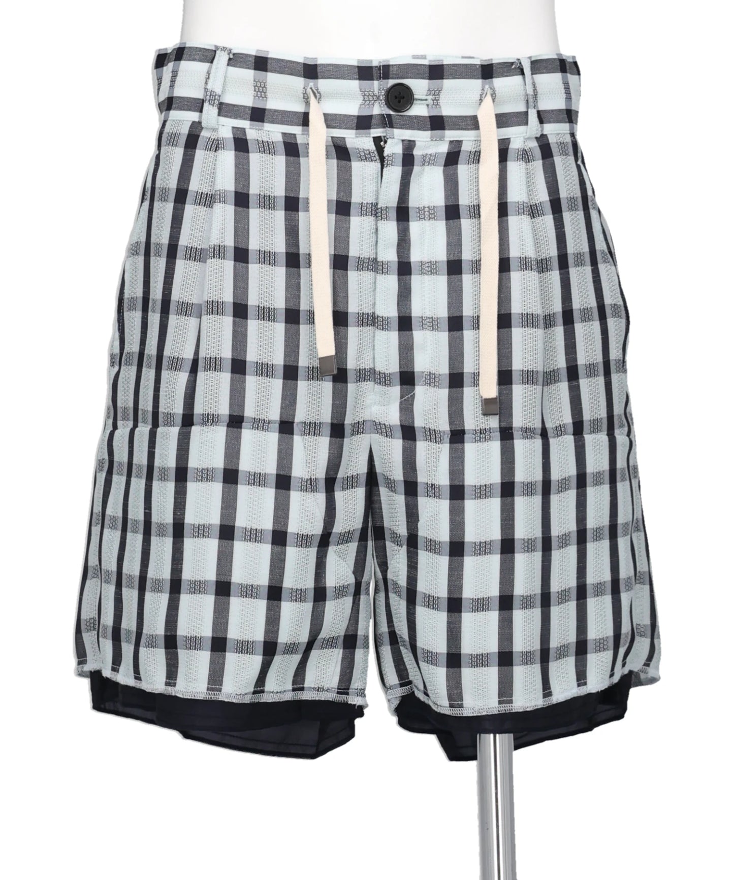 "LENO WEAVE" PAINTER HALF PANTS