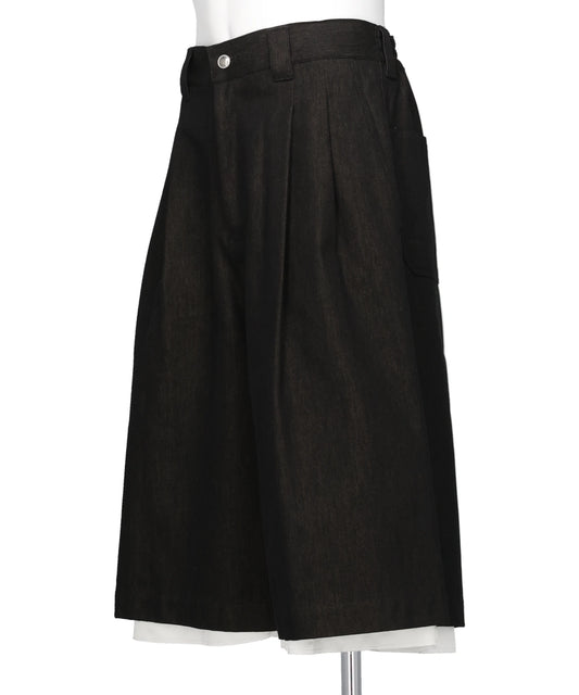 DENIM EASY HALF PANTS