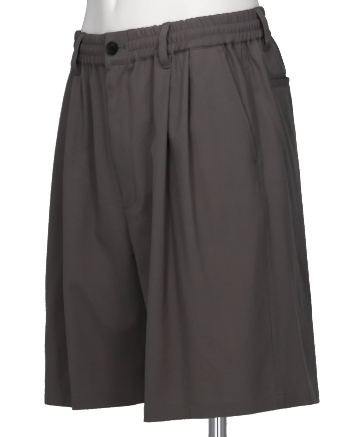 WOOL WASHER TROPICAL 2PLEATED EASY SHORTS