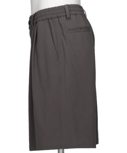 WOOL WASHER TROPICAL 2PLEATED EASY SHORTS