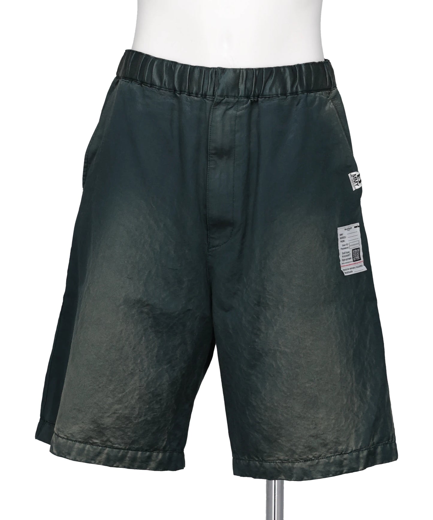 Maison MIHARA YASUHIRO(メゾンミハラヤスヒロ) 2026SS SUN FADED SATIN SHORTS J16PT142