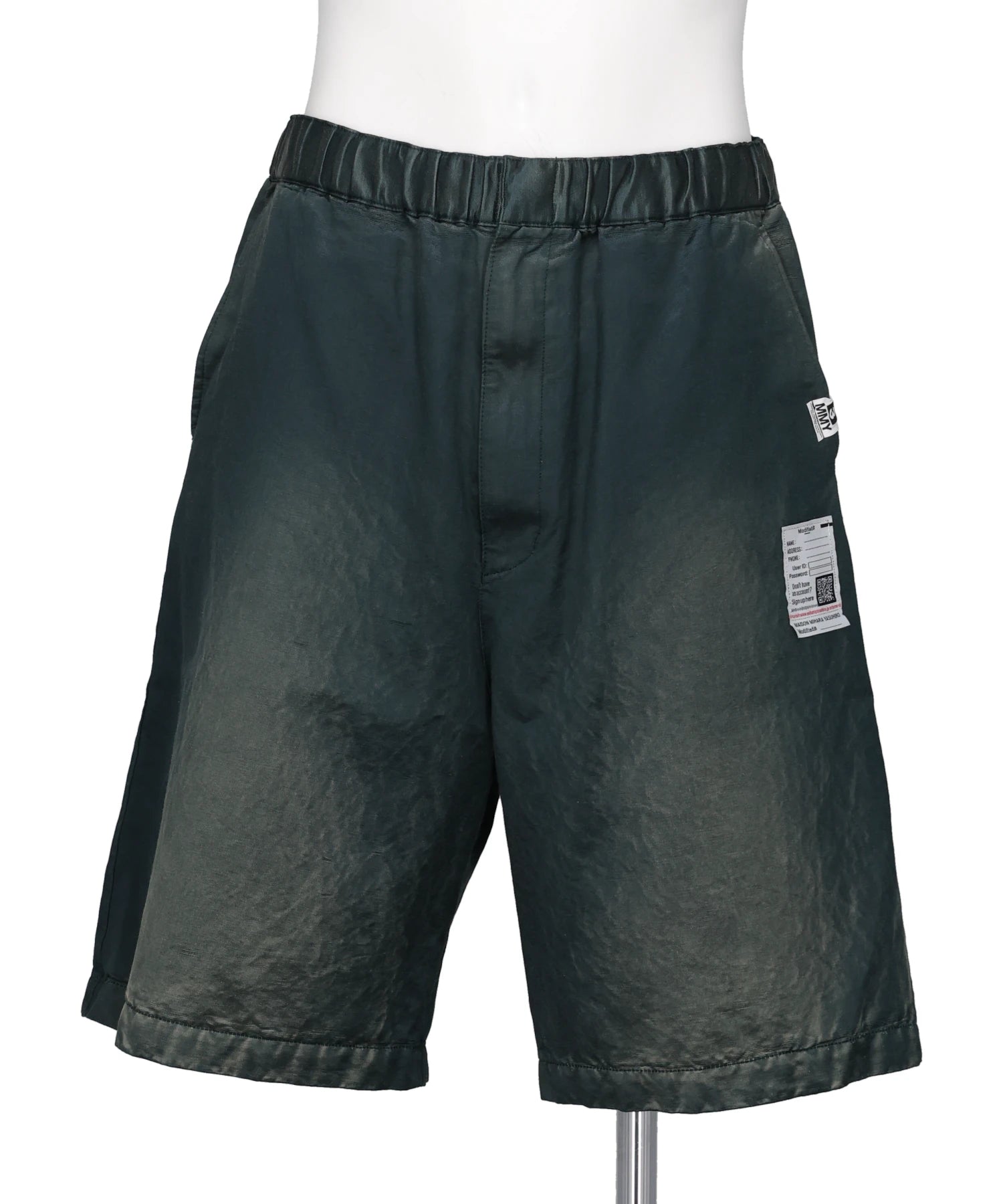 Maison MIHARA YASUHIRO(メゾンミハラヤスヒロ) 2026SS SUN FADED SATIN SHORTS J16PT142