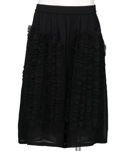  VIVIANO(ヴィヴィアーノ) 2026AW RUFFLE CHIFFON WIDE SHORTS VM-AW26-SP03