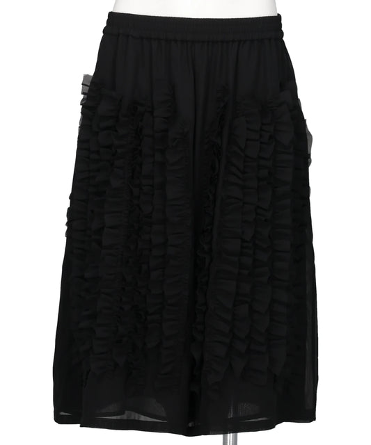  VIVIANO(ヴィヴィアーノ) 2026AW RUFFLE CHIFFON WIDE SHORTS VM-AW26-SP03