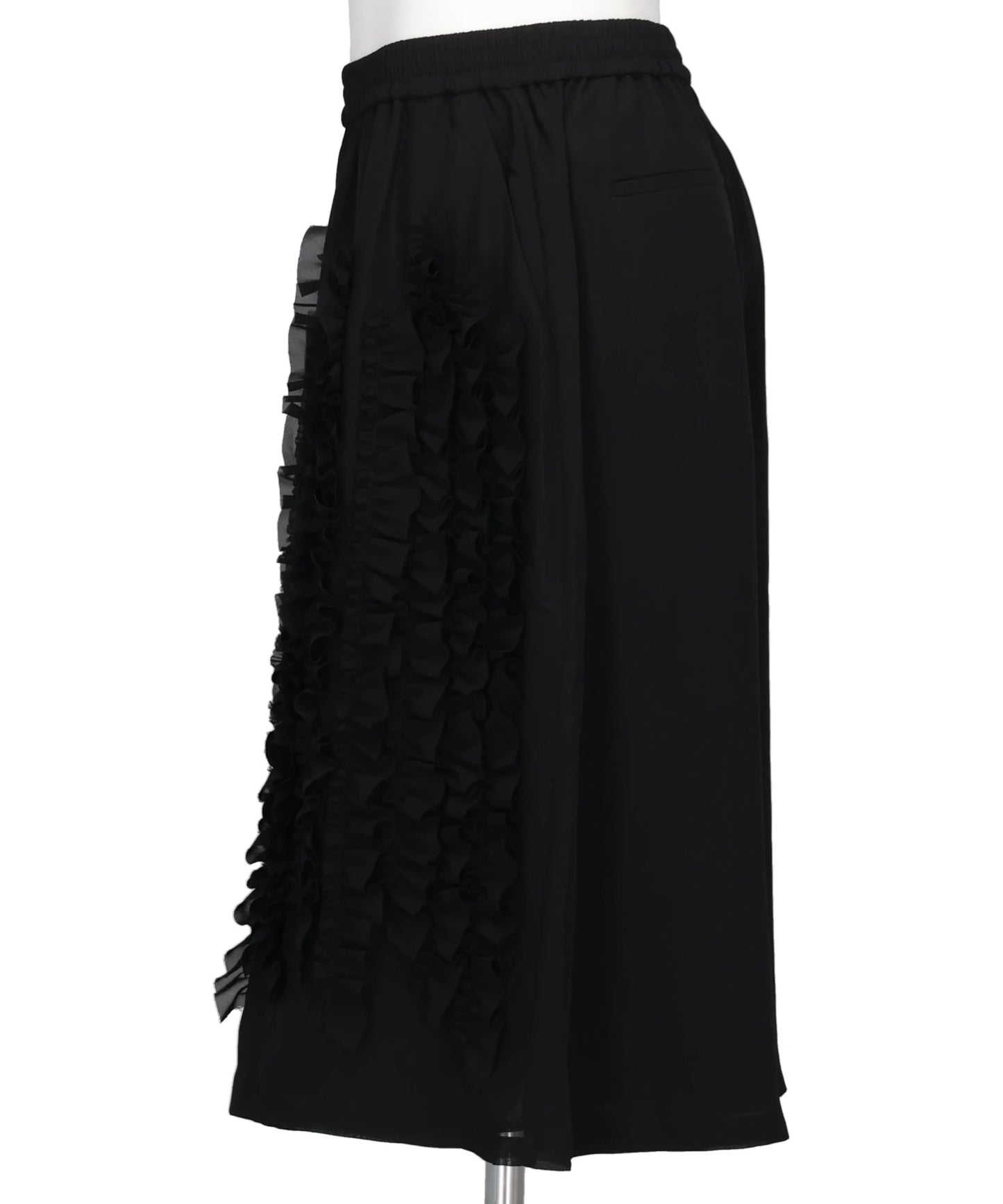 RUFFLE CHIFFON WIDE SHORTS