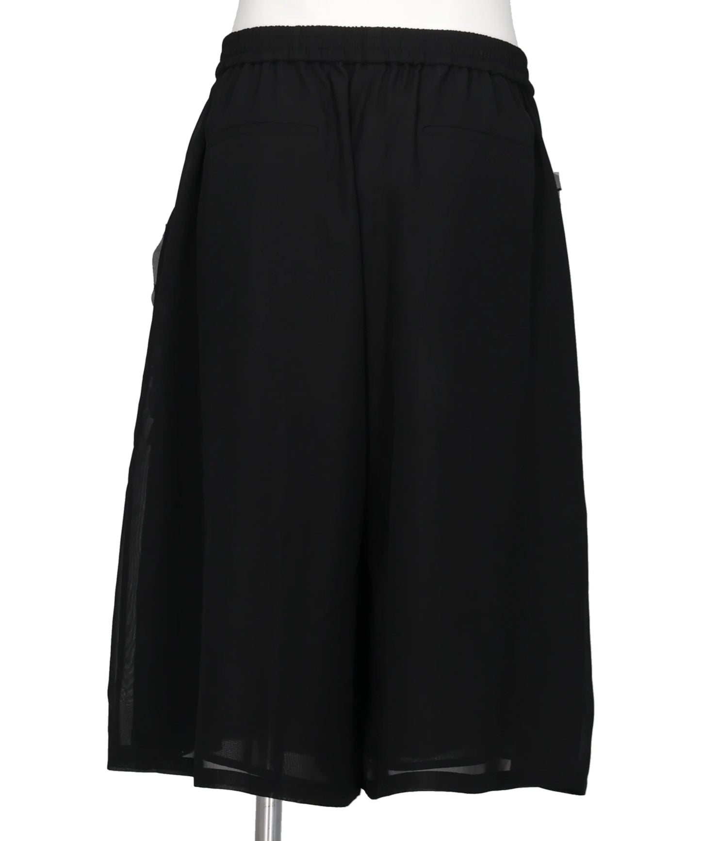 RUFFLE CHIFFON WIDE SHORTS