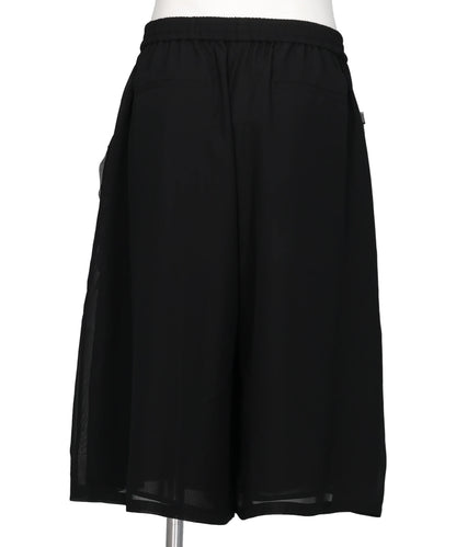 RUFFLE CHIFFON WIDE SHORTS