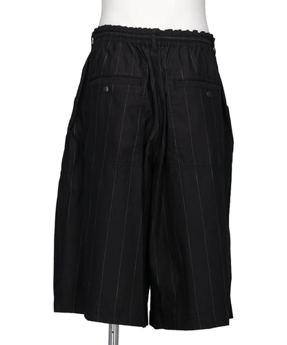 COTTON STRIPESUITING REVERSIBLE SHORTS