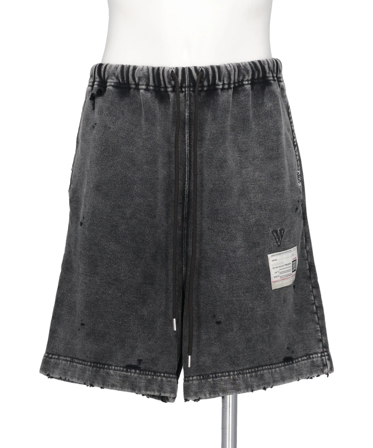 Maison MIHARA YASUHIRO(メゾンミハラヤスヒロ) 2026AW BLEACHED SWEAT SHORTS A17SP544