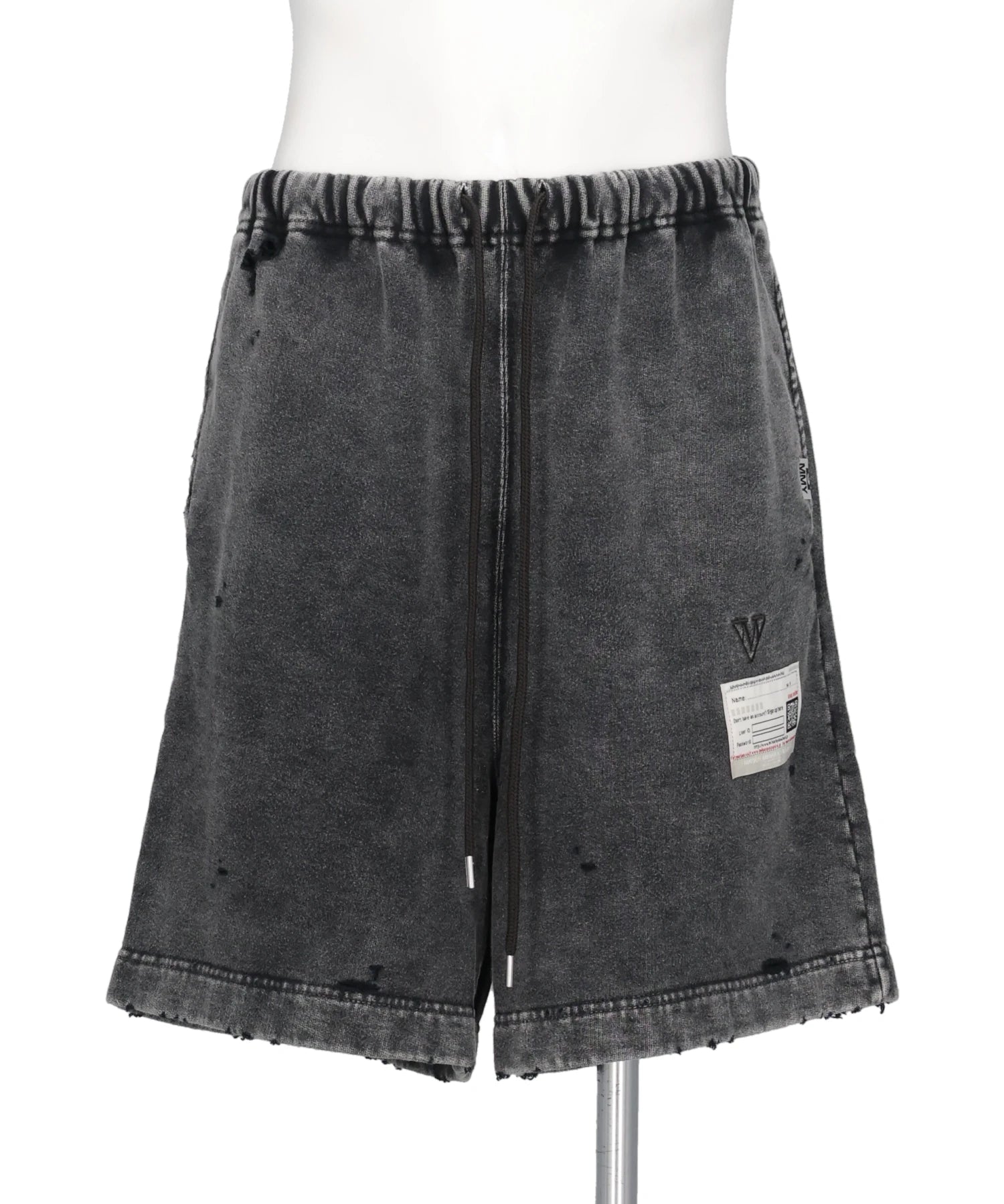 Maison MIHARA YASUHIRO(メゾンミハラヤスヒロ) 2026AW BLEACHED SWEAT SHORTS A17SP544