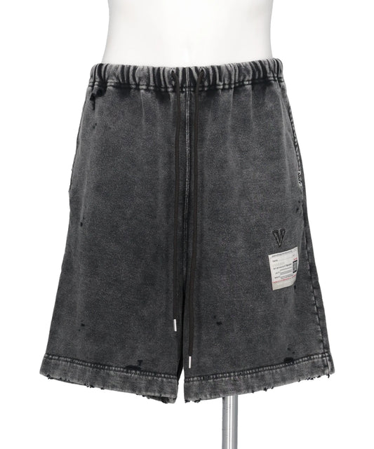 Maison MIHARA YASUHIRO(メゾンミハラヤスヒロ) 2026AW BLEACHED SWEAT SHORTS A17SP544