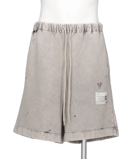 Maison MIHARA YASUHIRO(メゾンミハラヤスヒロ) 2026AW BLEACHED SWEAT SHORTS A17SP544