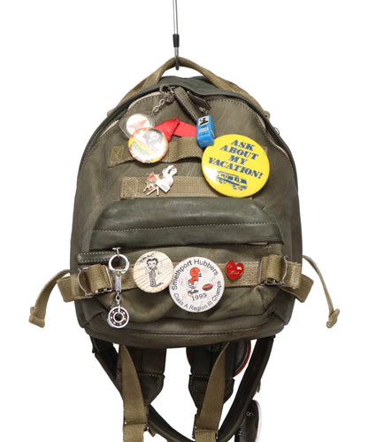 PINNED LEATHER RUCK
