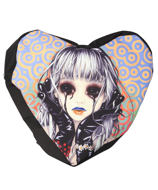 KIDILL(キディル) 2026AW BURNED OUT HEARTS BACKPACK ARTWORK BY TREVOR BROWN
