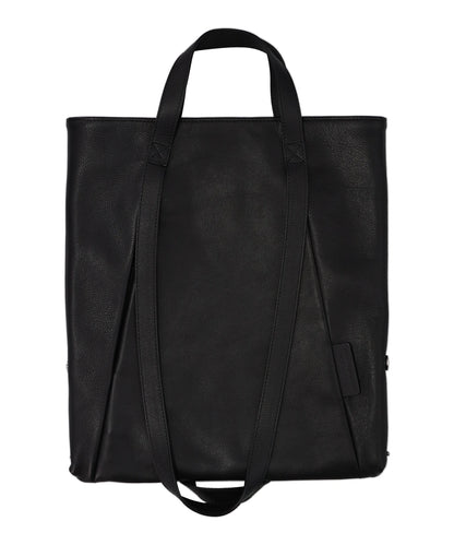 PATRICK STEPHAN(パトリックステファン)LEATHER SMALL TOTE LOOP HANDLE- BLACK