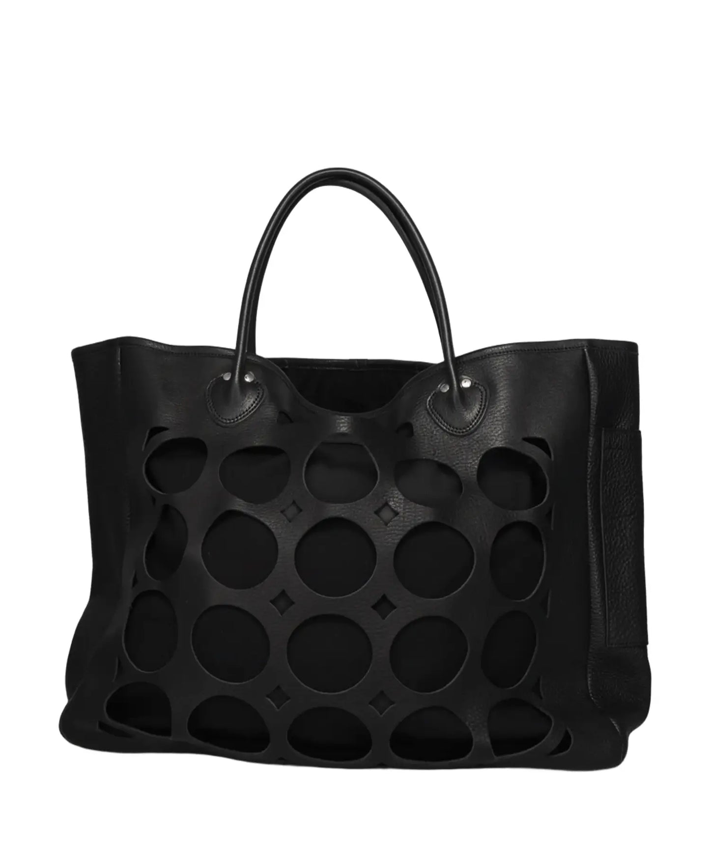 "PACK RING" LEATHER TOTE BAG