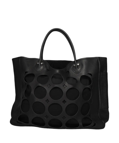 "PACK RING" LEATHER TOTE BAG