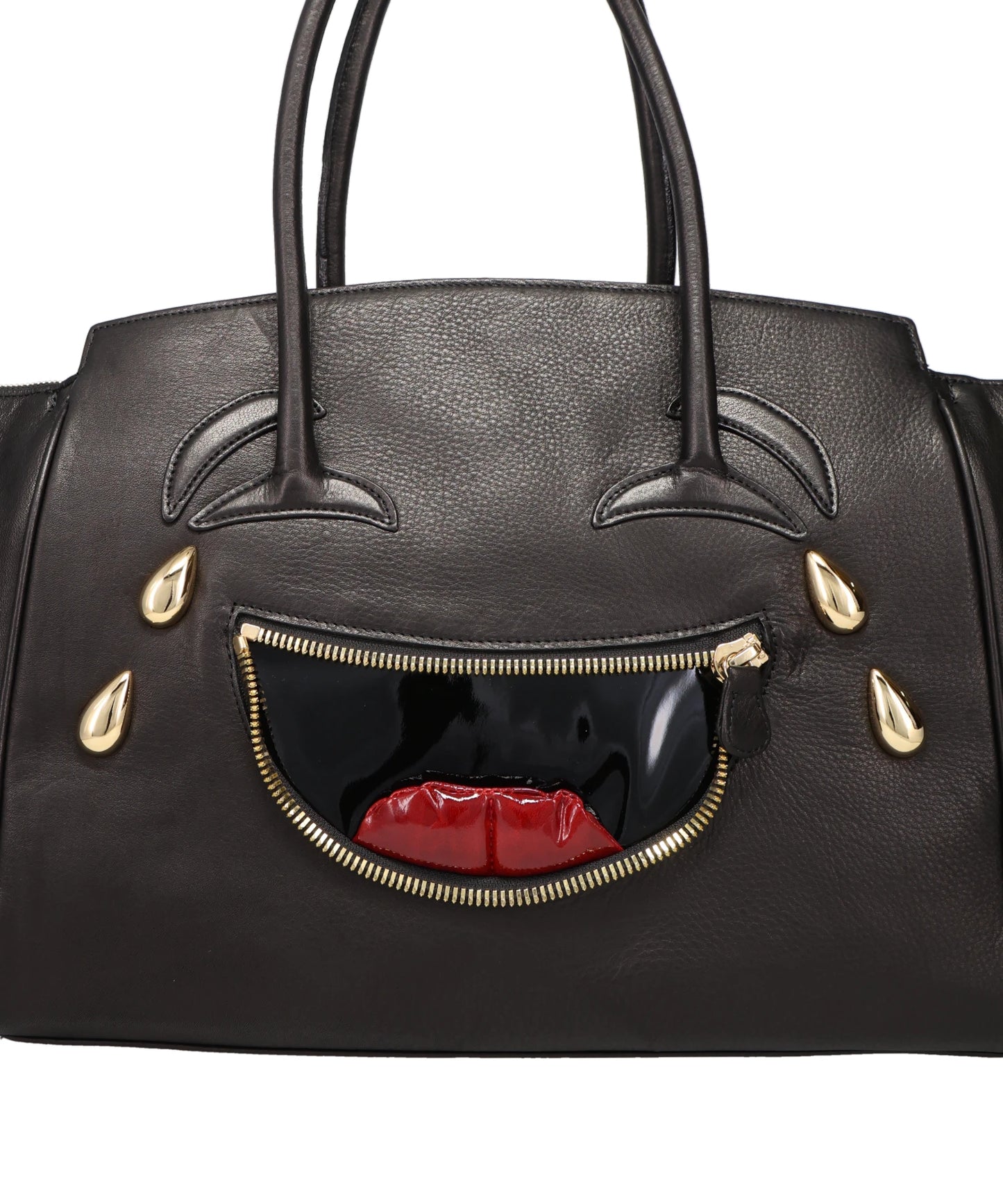 LAUGHING EMOJI LEATHER BAG