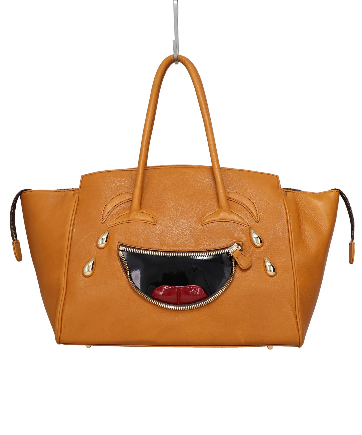 LAUGHING EMOJI LEATHER BAG
