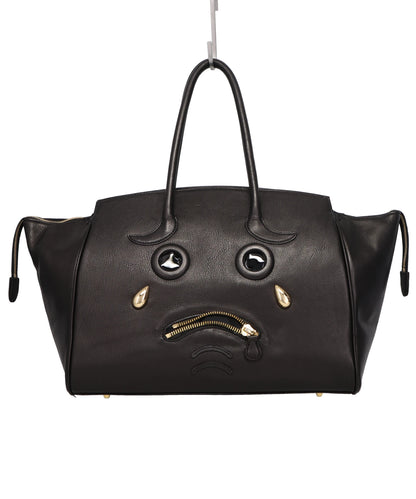 PLEADING EMOJI LEATHER BAG