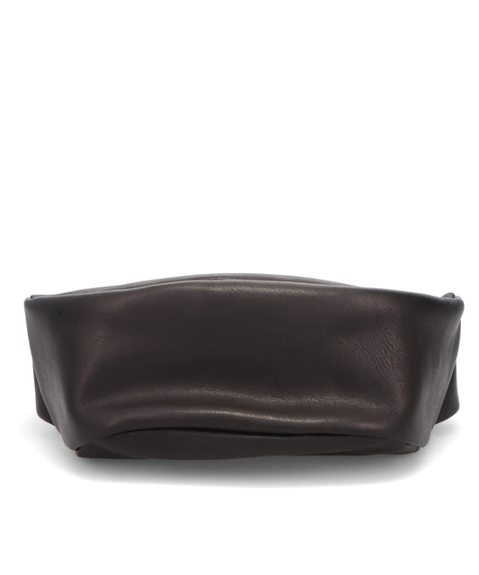 LEATHER SMALL WAIST BAG DEMI CERCLE 19- BLACK