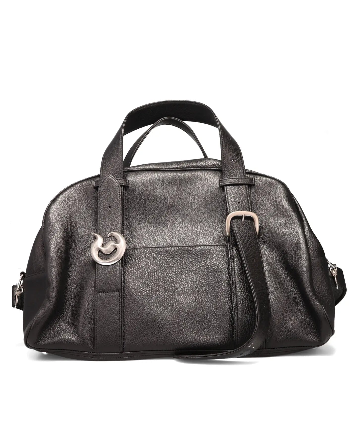 "D" BUCKLE BELT BOSTON BAG