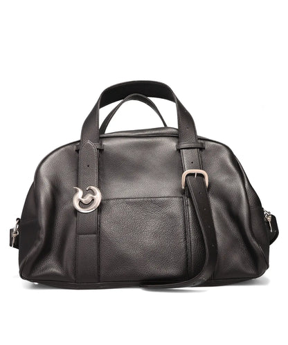 "D" BUCKLE BELT BOSTON BAG