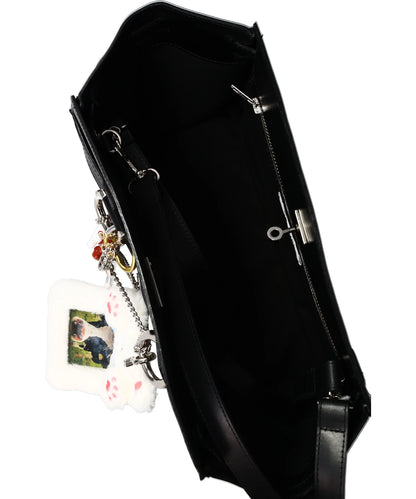 LEATHER "ITA" SHOULDER BAG