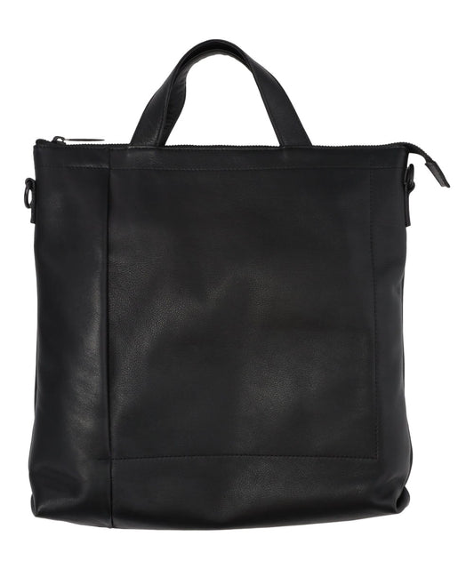 LEATHER SHOULDER BAG GRANDE POCHE KS