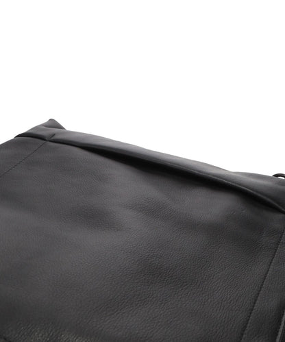 LEATHER SHOULDER BAG GRANDE POCHE KS