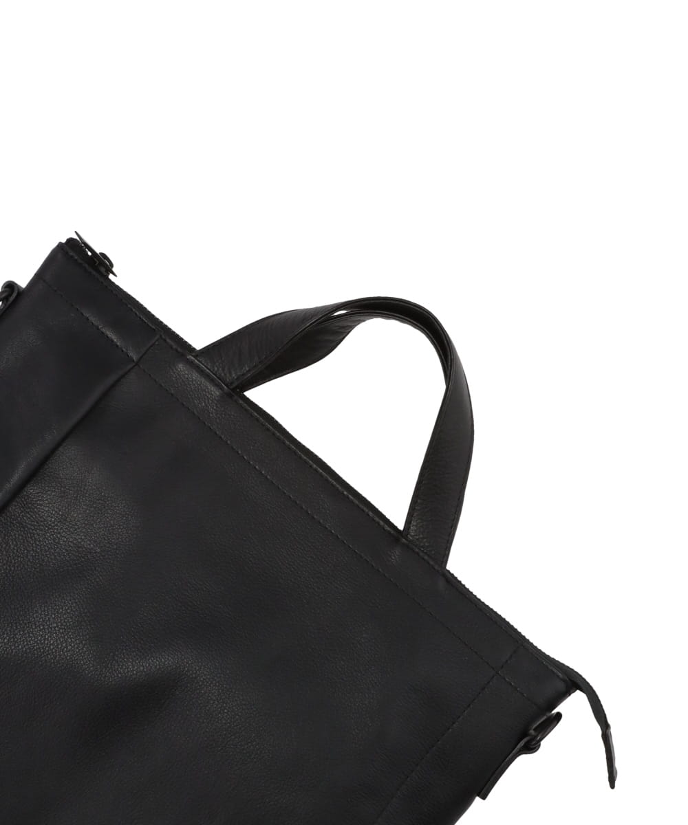 LEATHER SHOULDER BAG GRANDE POCHE KS