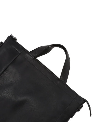 LEATHER SHOULDER BAG GRANDE POCHE KS