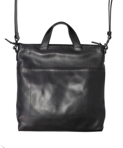 LEATHER SHOULDER BAG “GRANDE POCHE” KS